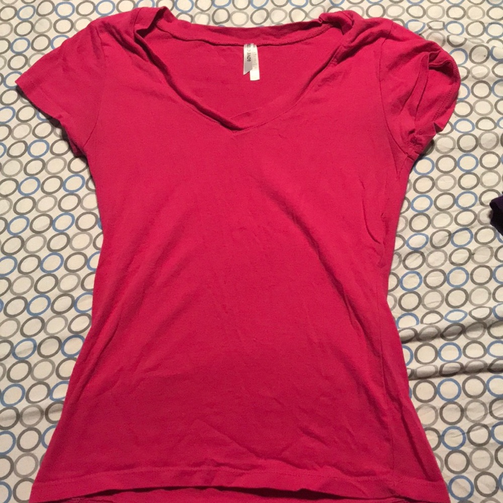 Pink v neck
